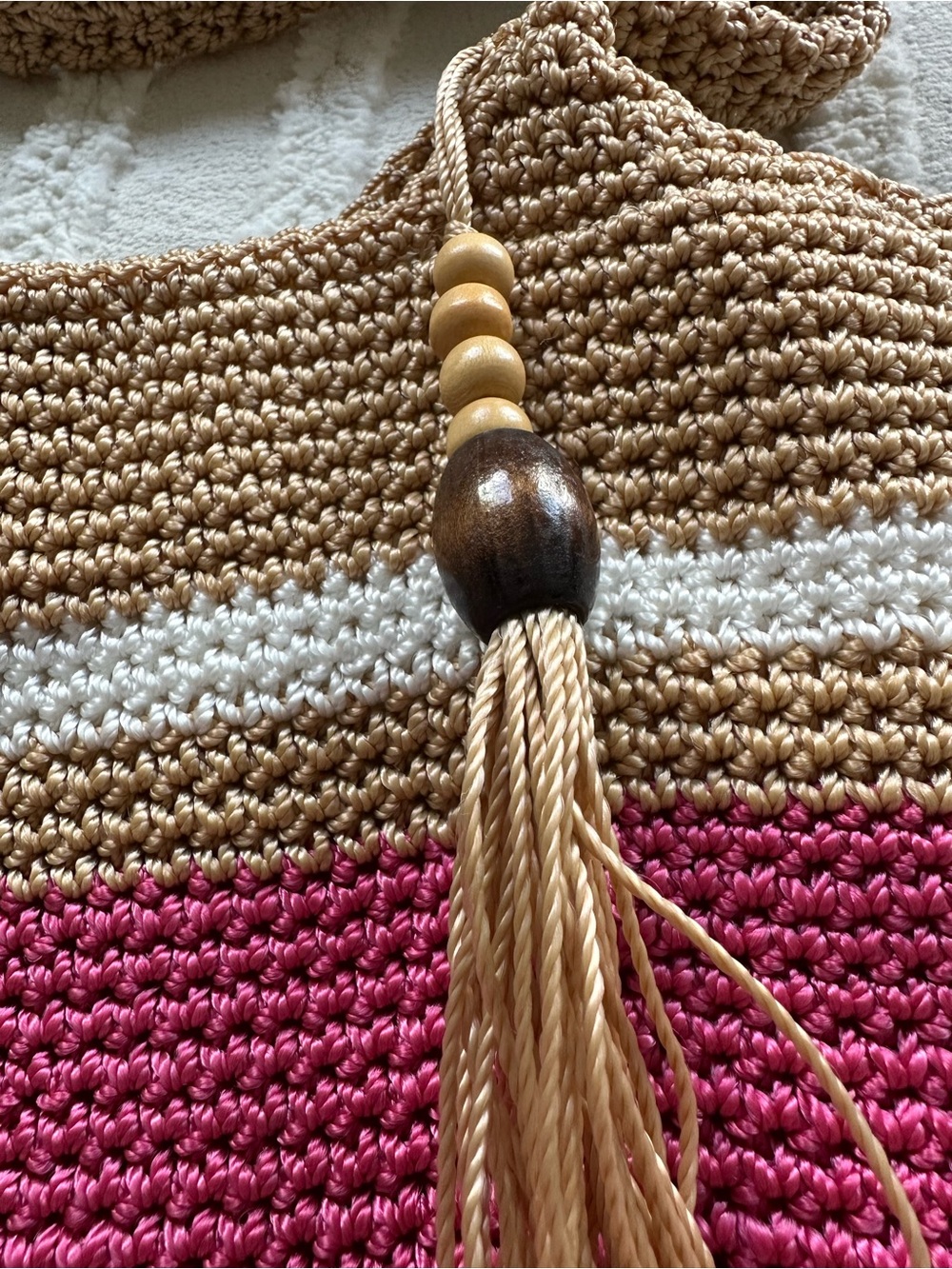 Sonoma | Crochet Striped Bucket Bag - Picture 3 of 8